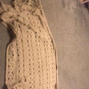 Tan cute over shirt/sweater